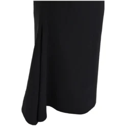 Givenchy Draped Detail Midi Dress With Fitted Silhouette Black Minikleid