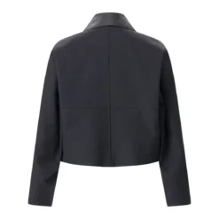 Givenchy Jacke mit Lederkragen dunkelblau Übergangsjacke