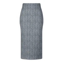 Givenchy Midi-Bleistiftrock mit Fischgrätenmuster Schwarz Bleistiftrock