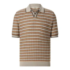 Gran Sasso Poloshirt aus Baumwollstrick mehrfarbig Poloshirt