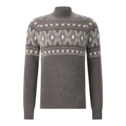 Gran Sasso Pullover aus Schurwolle-Mix braun Rollkragenpullover