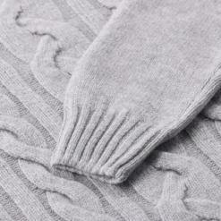 Gran Sasso Pullover aus Schurwolle grau Rollkragenpullover