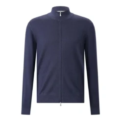 Gran Sasso Strickjacke aus Schurwolle dunkelblau Strickjacke