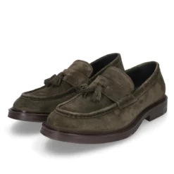 Heinrich Dinkelacker Loafer Florenz Plain V dunkel-grün Loafer