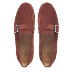 Heinrich Dinkelacker Loafer Wien Single Monk V mittel-braun Loafer