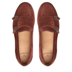 Heinrich Dinkelacker Loafer Wien Double Monk V mittel-braun Loafer