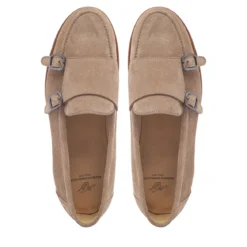 Heinrich Dinkelacker Loafer Wien Double Monk V beige Loafer