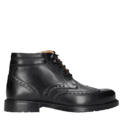 Heinrich Dinkelacker Schnürboots Buda Full Brogue BC schwarz Stiefel