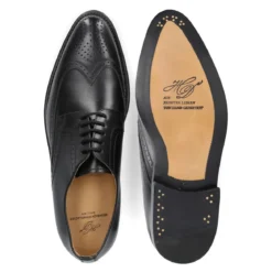 Heinrich Dinkelacker Schnürer Milano Full-Brogue BC schwarz Schnürschuhe