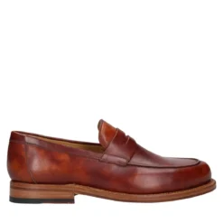 Heinrich Dinkelacker Slipper Wien Plain TC mittel-braun Loafer