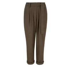 Helene Galwas Bundfaltenhose CAROLIN braun Hose