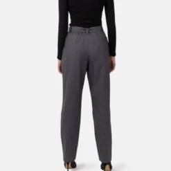 Helene Galwas Bundfaltenhose CAROLIN WOLLMIX grau Hosenanzug