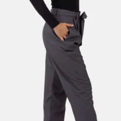 Helene Galwas Bundfaltenhose CAROLIN WOLLMIX grau Hosenanzug