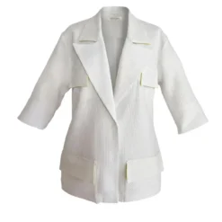 Helene Galwas Feminin taillierter Sommerblazer GEMMARE weiss Blazer