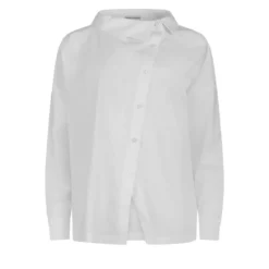 Helene Galwas Lockere Bluse mit Stehkragen JACKIE weiss Bluse
