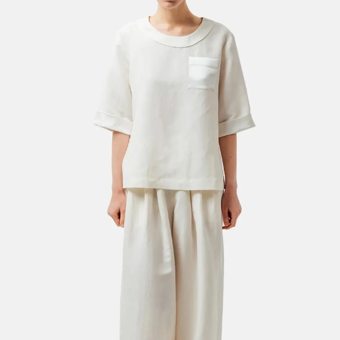 Helene Galwas Shirt mit geradem Schnitt KAITLYN weiss Bluse