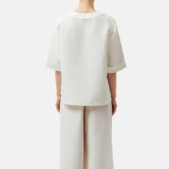 Helene Galwas Shirt mit geradem Schnitt KAITLYN weiss Bluse