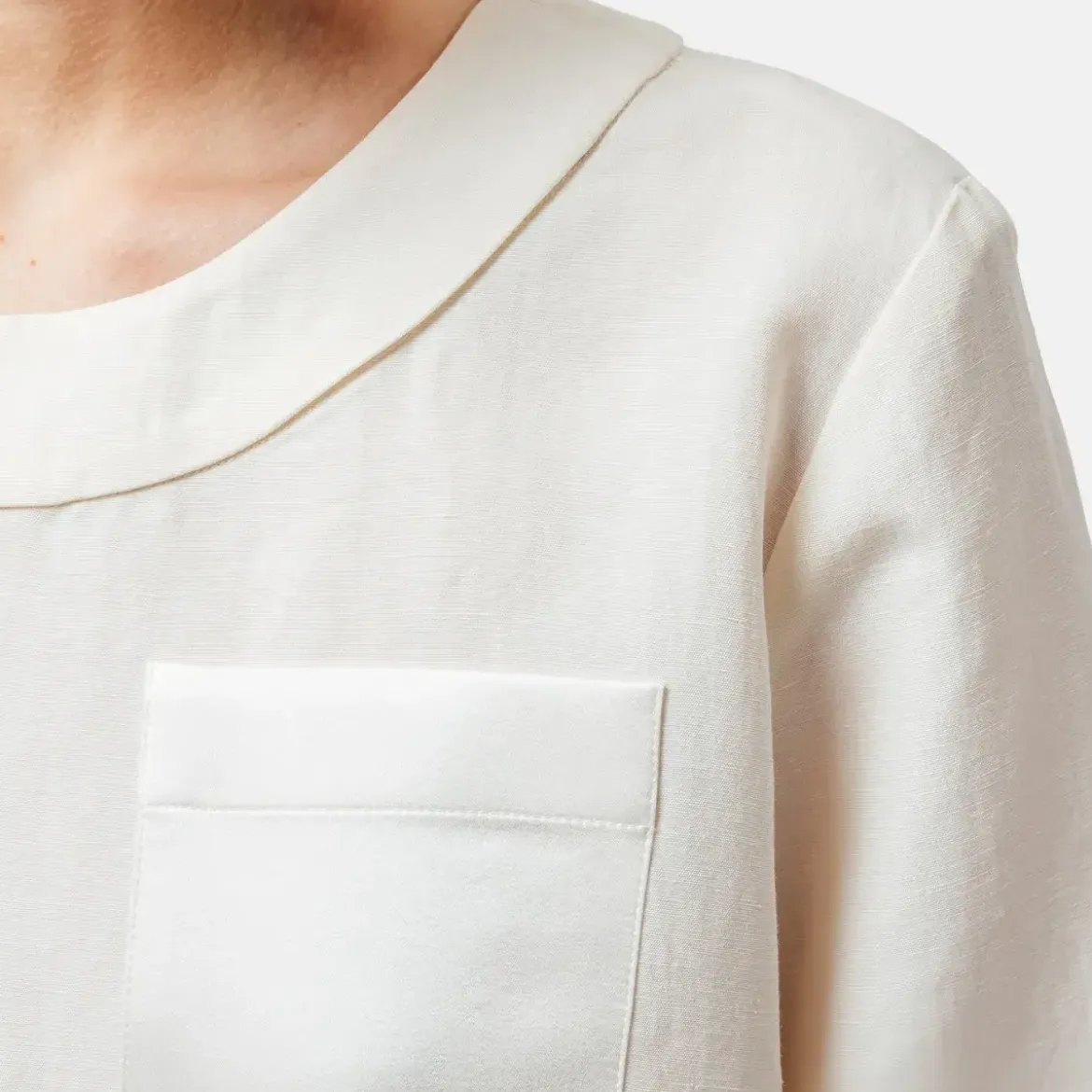 Helene Galwas Shirt mit geradem Schnitt KAITLYN weiss Bluse
