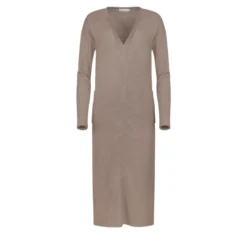 Helene Galwas Wollkleid CHLOÉRE mittel-braun Midikleid