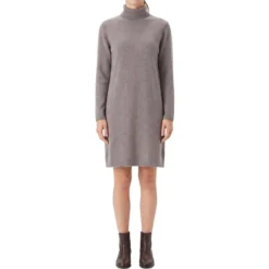 Hemisphere Midikleid aus Kaschmir grau Strickkleid