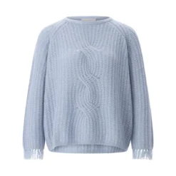 Hemisphere Pullover aus Kaschmir & Baumwolle blau Pullover