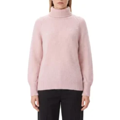 Hemisphere Rollkragenpullover aus Kaschmir & Seide pink Rollkragenpullover