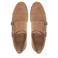 Henry Stevens Schnallenschuh Winston CDM beige Flache Schuhe