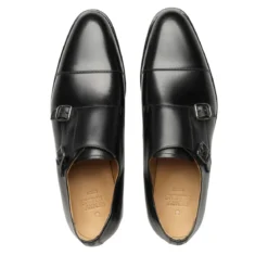 Henry Stevens Schnallenschuhe Marshall CDM schwarz Flache Schuhe