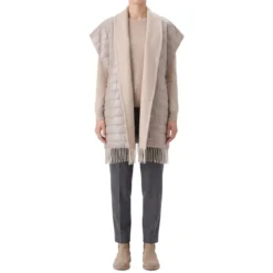 Herno Poncho aus Wolle & Kaschmir beige Poncho
