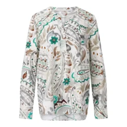 Herzensangelegenheit Blusenshirt aus Seide Creme Bluse