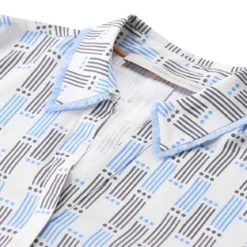 Herzensangelegenheit Seidenbluse mit Muster Weiß Bluse