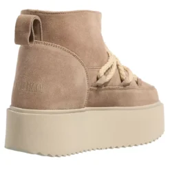 INUIKII Classic Low Platform Beige Winterboots