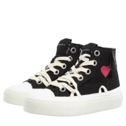 INUIKII DISTRESSED MATILDA Black High-Top-Sneaker