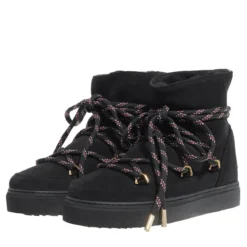 INUIKII Jacquard Lace Black Winterboots