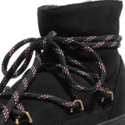 INUIKII Jacquard Lace Black Winterboots