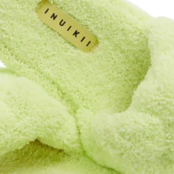 INUIKII Teddy Braided Lime Slides