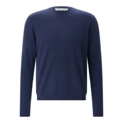 Iris von Arnim Pullover Amiro aus Kaschmir-Seiden-Mix blau Pullover