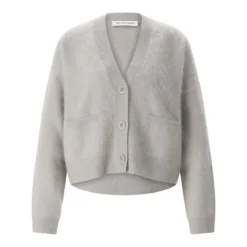 Iris von Arnim Strickjacke Seraphina aus Kaschmir grau Strickjacke