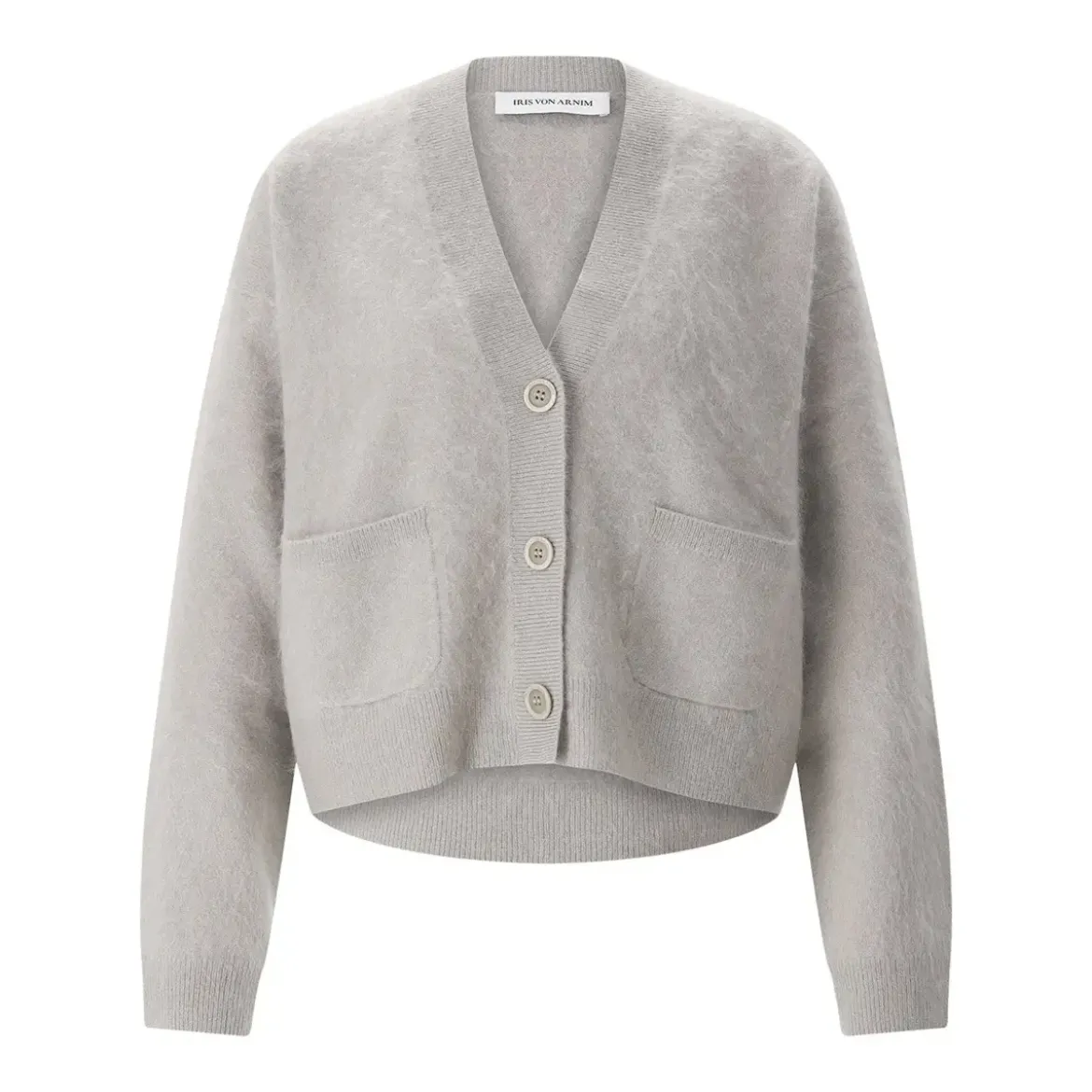Iris von Arnim Strickjacke Seraphina aus Kaschmir grau Strickjacke