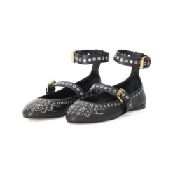Isabel Marant Ballerinas Ylza schwarz Schnürschuhe