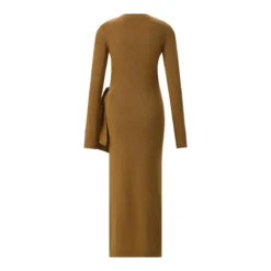 Isabel Marant Maxikleid Jozira aus Feinstrick braun Maxikleid