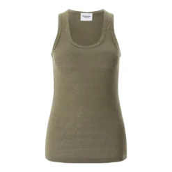 Isabel Marant Top Thea aus Leinen Dunkelgrün Top
