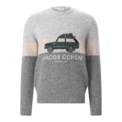 Jacob Cohen Pullover aus Alpaka-Woll-Mix grau Pullover