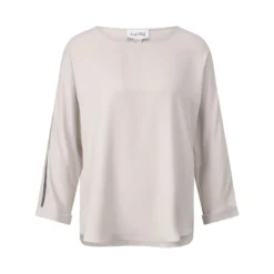 Joseph Ribkoff Blusenshirt mit Glitzer-Details Creme T-Shirt