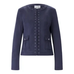 Joseph Ribkoff Leichte Jacke mit Schmuckdetails blau Übergangsjacke