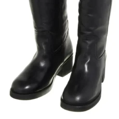 Karl Lagerfeld Brooklyn Hi Leg Boot Lined Black Lthr Overknee-Boots