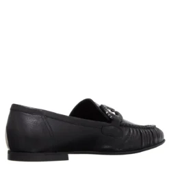 Karl Lagerfeld Eleia Brooch Loafer Black Lthr Pumps