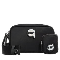 Karl Lagerfeld Ikon Nylon Camera Bag Black Camera Bag