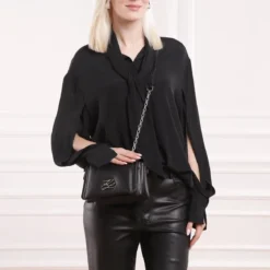 Karl Lagerfeld K/Autograph Sp Puffy Cb Black-Nickel Crossbody Bag
