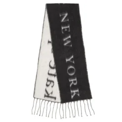 Kate Spade New York Kate Spade New York Logo Scarf Black / Cream Wollschal